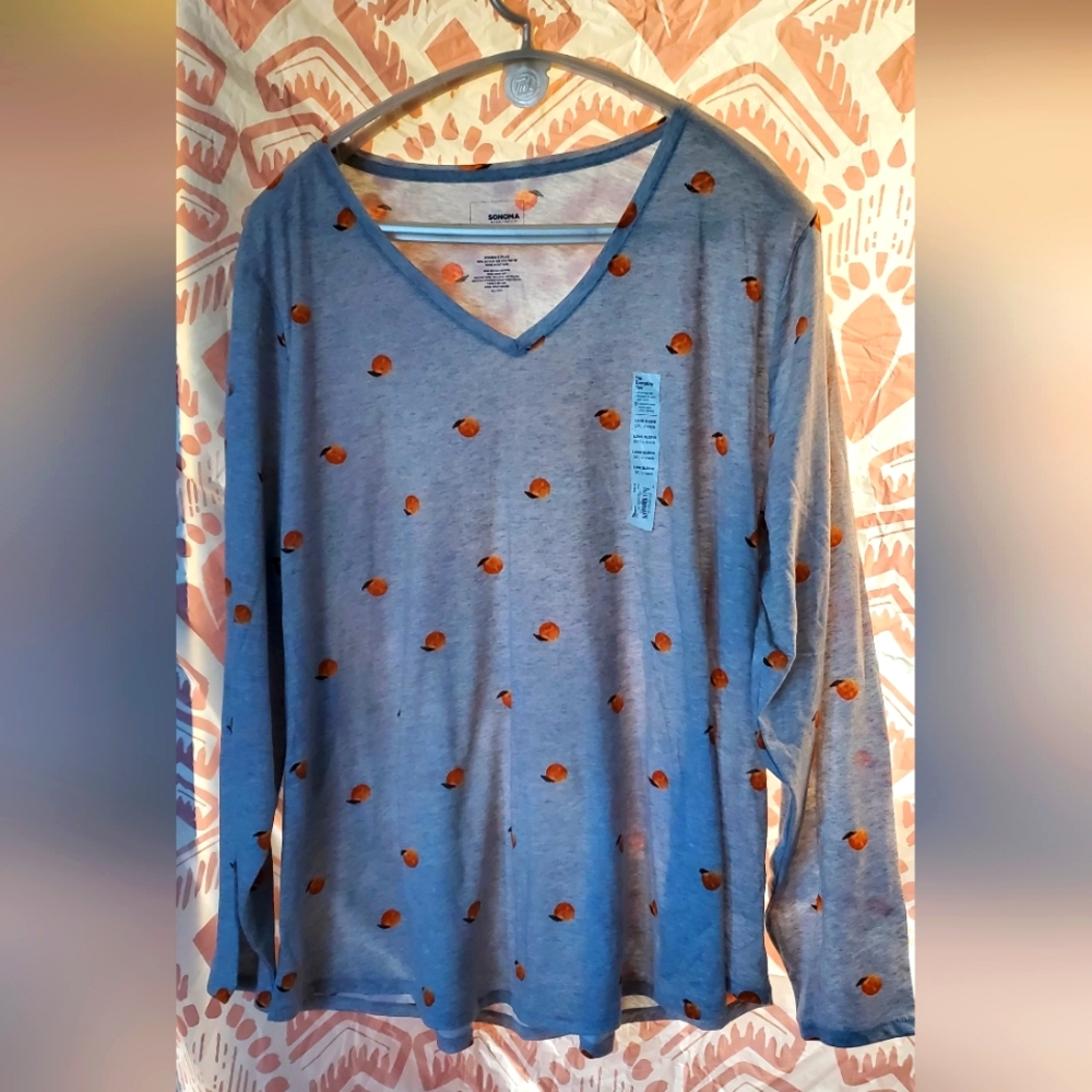 Sonoma Goods For Life  The Everyday Tee  size 3x  🍑